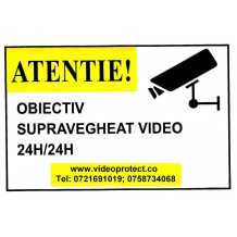 Sticker autocolant supraveghere video